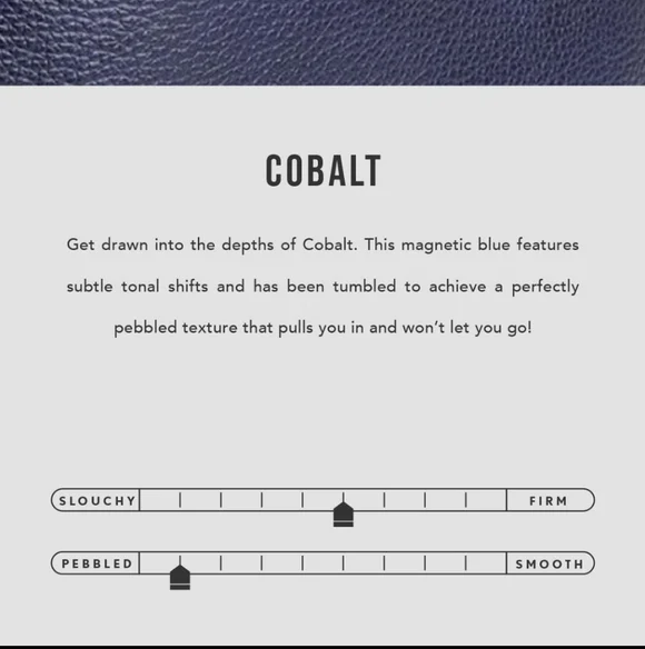 Portland Leather Goods Oversized Naomi Cobalt Blue - Picture 13 of 16